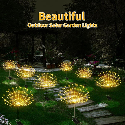 Waterproof Firework LED Outdoor Solar Garden Lights